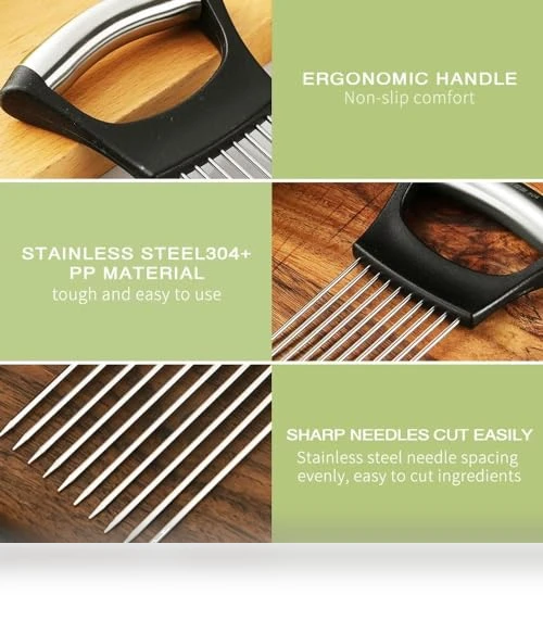 Onion Holder for Slicing — Vegetable, Kerrtoa