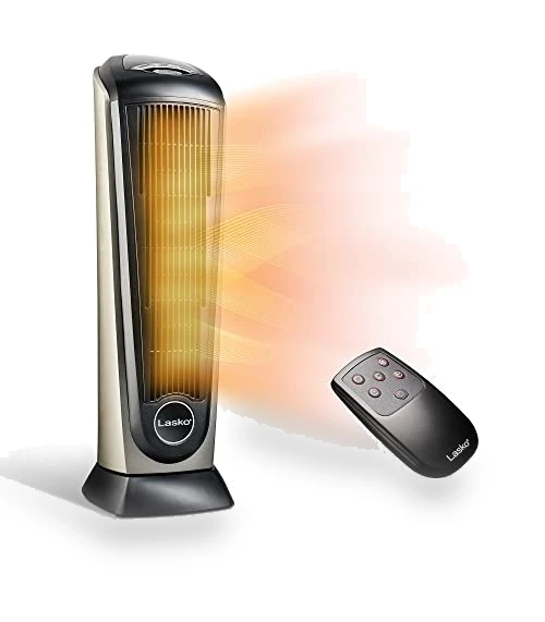 Oscillating Ceramic Tower Space Heater — Home Climate Control, Lasko