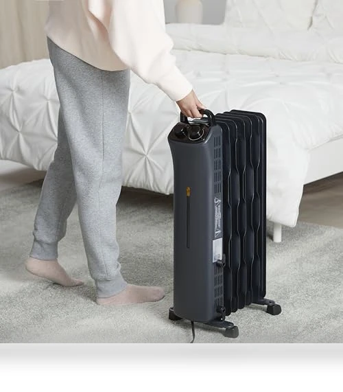 Portable Radiator Heater with 7 Oil-Filled Fins — Heater Spare Components, Amazon Basics