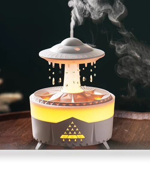 Raindrop Humidifier with Aromatherapy Diffuser — Air Moisturizers, fuliying