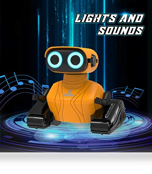 Remote Control Robot Toy with LED Eyes & Flexible Arms — Interactive Figures & Robots, KaeKid