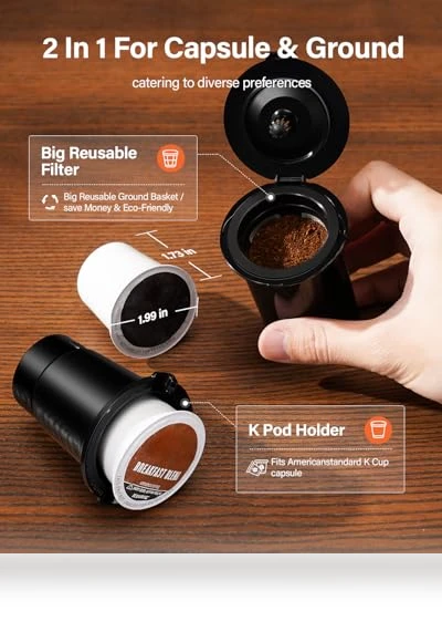 Single Serve Coffee Maker 2.0 — Chilled Brew Essentials, SHARDOR