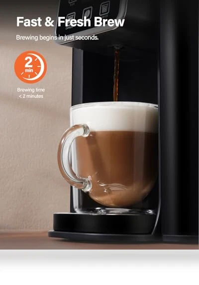 Single Serve Coffee Maker 2.0 — Chilled Brew Essentials, SHARDOR