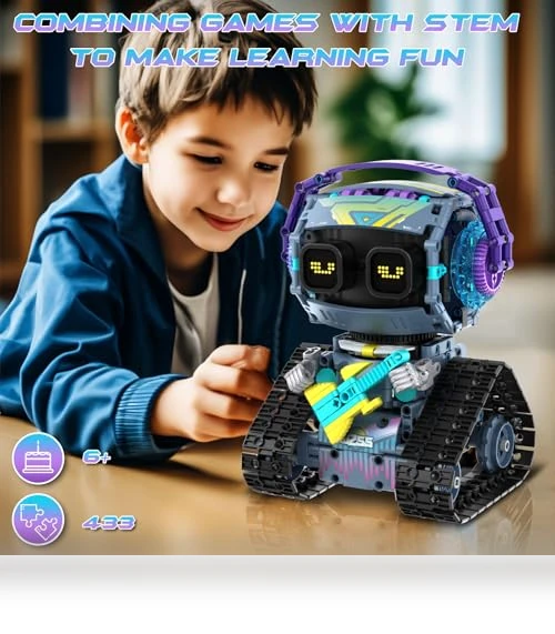 STEM Robot Building Kit for Kids — Construction Kits, QHECTTY
