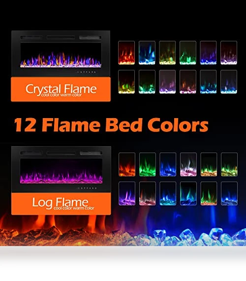 Ultra-Thin Wall Fireplace Heater — Electric Heating Solutions, BETELNUT