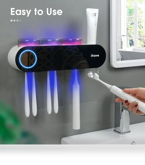 UV Toothbrush Sanitizer and Holder — Toothbrush Holders, iHave