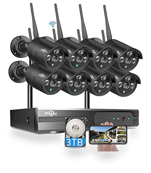 Wireless Security Camera Outdoor Kit — Outdoor Security Cameras, Hiseeu
