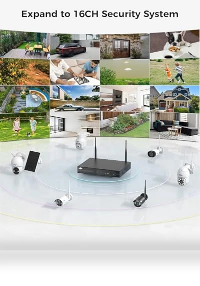 Wireless Security Camera Outdoor Kit — Outdoor Security Cameras, Hiseeu