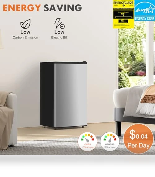 3.2 Cu.Ft Mini Fridge with Freezer — Mini Fridges, Sweetcrispy