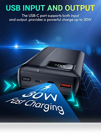 40000mAh Power Bank with PD 30W and QC4.0 Fast Charging — Mobile Power Solutions, Dongguan Xionel Electronic Technology Co., Ltd