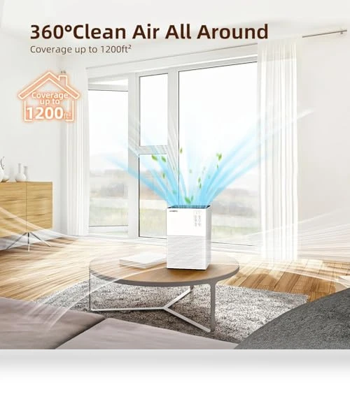 Air Purifier for Home Large Room — HEPA Air Purifiers, AMEIFU