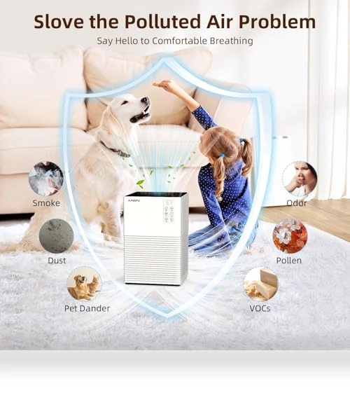 Air Purifier for Home Large Room — HEPA Air Purifiers, AMEIFU
