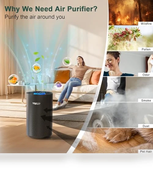 Air Purifier with H14 True HEPA Filter — HEPA Air Purifiers, VNIUP