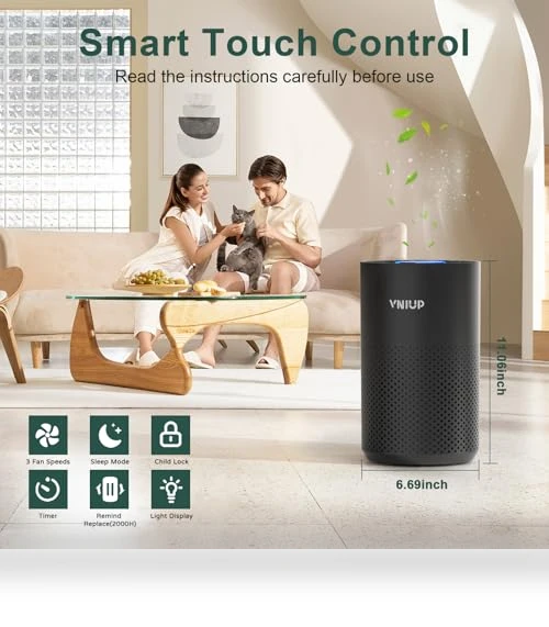 Air Purifier with H14 True HEPA Filter — HEPA Air Purifiers, VNIUP