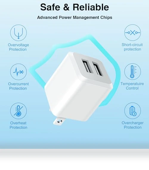 Dual Port USB Wall Charger — Wall Chargers, SHENZHEN OFSPOWER ELECTRONIC TECHNOLOGY CO., LTD.