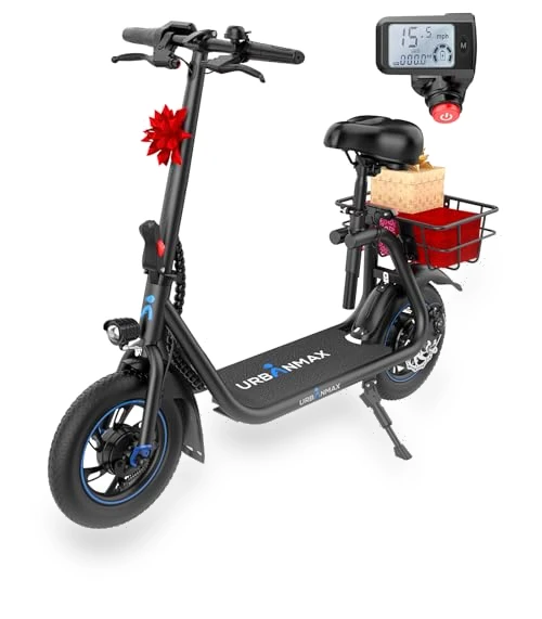 Electric Scooter with Seat — Electric Self-Balancing Scooters, URBANMAX