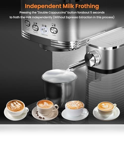 Espresso Machine with Automatic Milk Frother — Espresso Machines, URintells Cuising