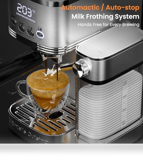 Espresso Machine with Automatic Milk Frother — Espresso Machines, URintells Cuising
