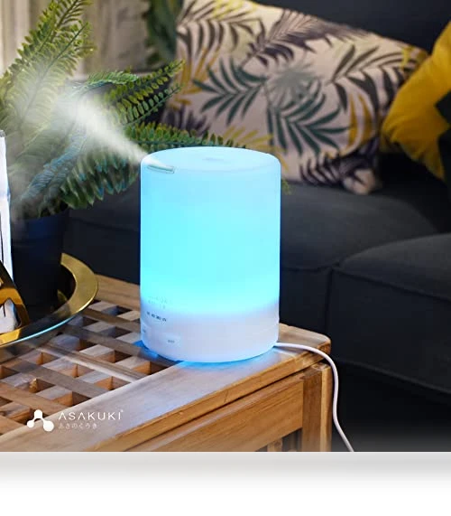 Essential Oil Diffuser with Humidifier and LED Light — Diffusers, ASAKUKI