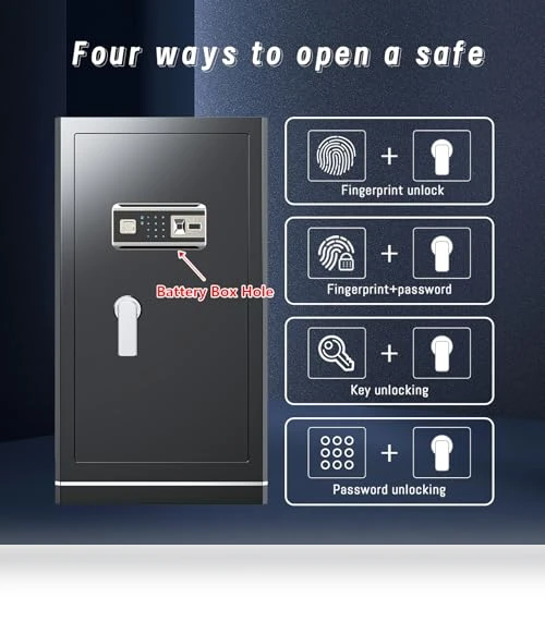 Extra Large Home Safe with Fireproof Waterproof Bag — Cabinet Safes, FABAO