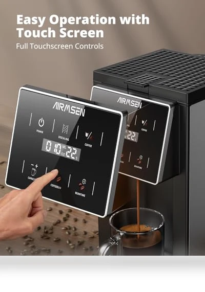 Grind & Brew Coffee Maker with Built-in Grinder — Single-Cup Coffee Makers, AIRMSEN