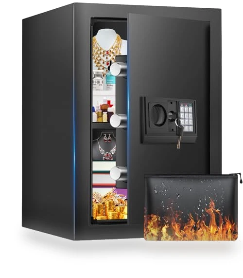 Home Safe with Fireproof Waterproof Bag — Cabinet Safes, FOWORE