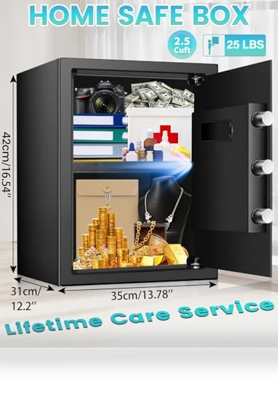 Home Safe with Fireproof Waterproof Bag — Cabinet Safes, FOWORE
