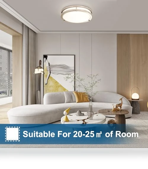 LED Flush Mount Ceiling Light Fixture — Overhead Lighting, OOWOLF