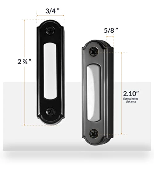 LED Lighted Metal Door Chime Push Button — Push Buttons, Newhouse Hardware