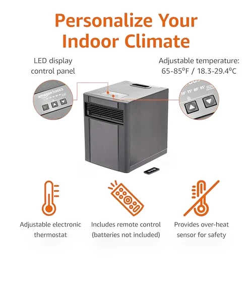 Portable Space Heater — Portable Heating Solutions, Amazon Basics
