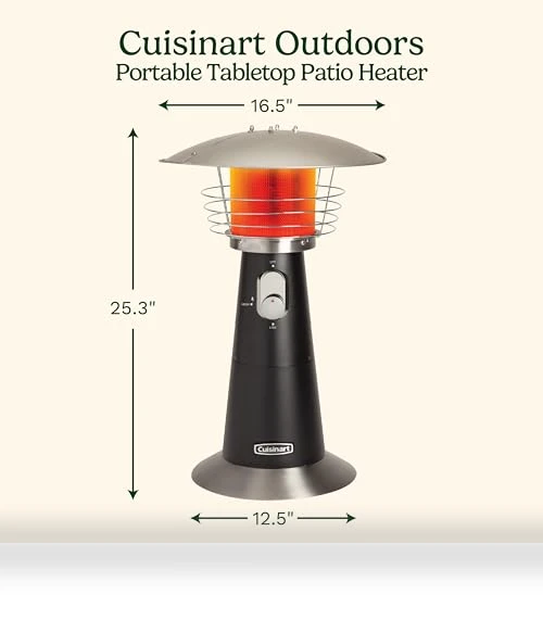 Portable Tabletop Patio Heater — Patio Heaters, Cuisinart