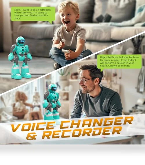 Programmable Remote Control Robot with Magic Record Voice Function — Interactive Figures & Robots, STEMTRON