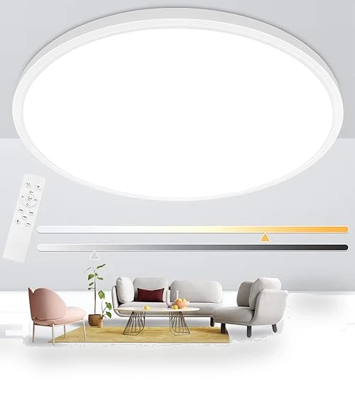 Round LED Ceiling Light Fixture — Overhead Lighting, Glowall