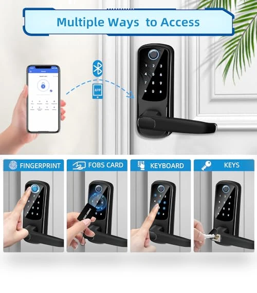 Smart Door Lock with Handle — Locks, MSR X6