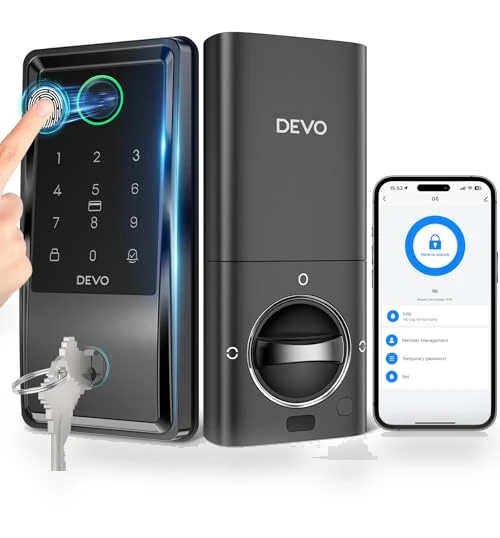 Smart Lock with Fingerprint Keyless Entry — Keyless Entry, Devo