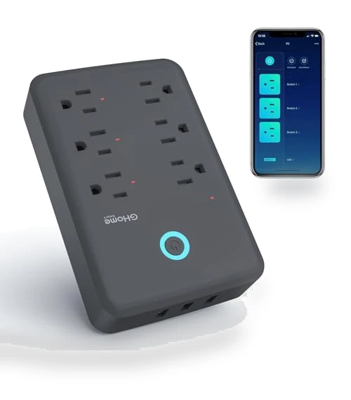 Smart Plug Outlet Extender with Surge Protector — Power Guardians, GHome Smart