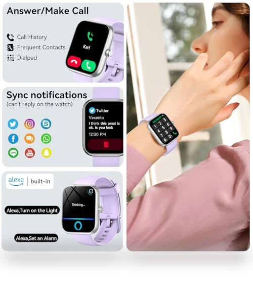 Smart Watch with Alexa & Bluetooth Calls — Smartwatches, Senbono