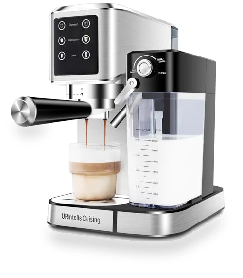 Touchscreen Espresso Maker with Automatic Milk Frother — Espresso Machines, URintells Cuising