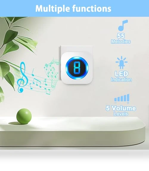 Waterproof Wireless Doorbell with Long Range — Kits, SURFOU