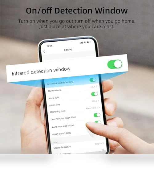 WiFi Home Alarm System with PIR Motion Sensor — Smart Home Security, CPVAN