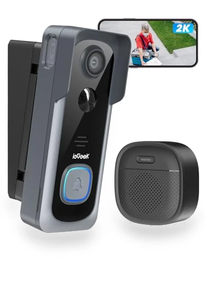 Wireless Doorbell Camera — Outdoor Security Cameras, iegeek