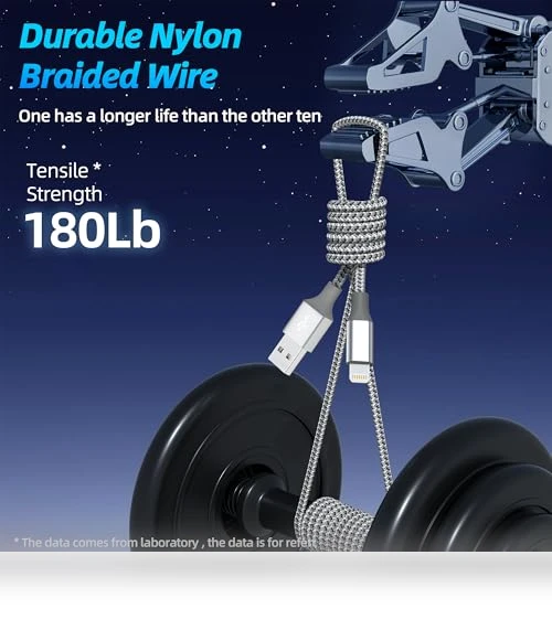 3-Pack 10FT Lightning Cable — Lightning, Bkayp