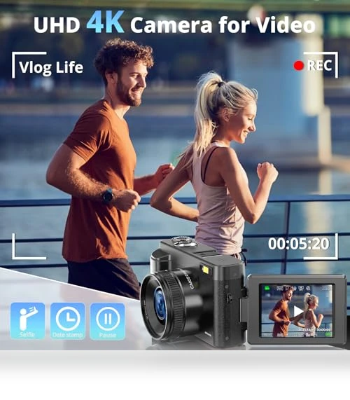 4K Digital Camera for Photography and Video — Mirrorless Cameras