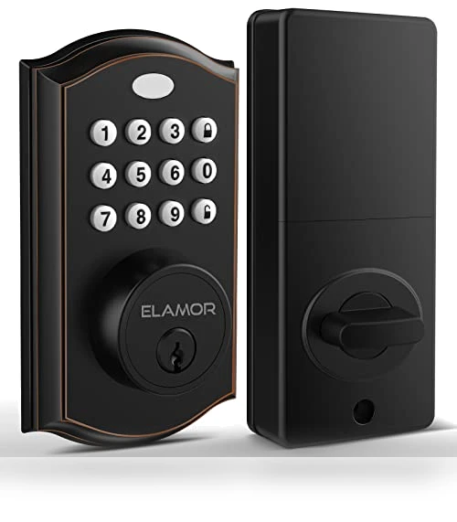 Electronic Deadbolt Lock with Keypads — Locks, ELAMOR