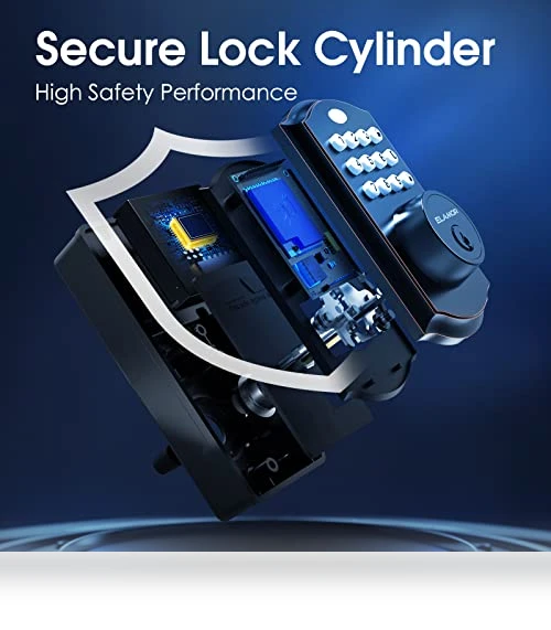 Electronic Deadbolt Lock with Keypads — Locks, ELAMOR
