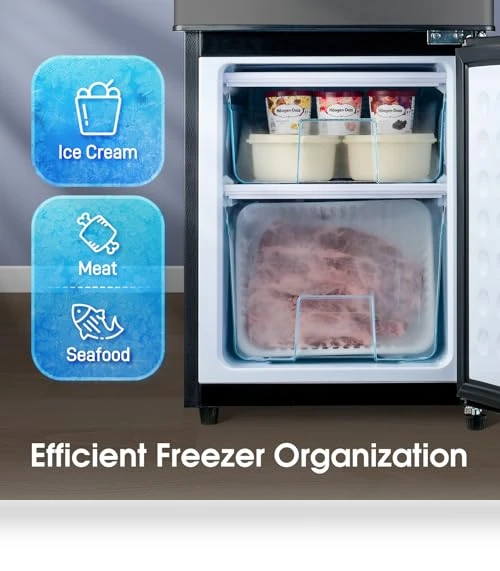Fridge with Bottom Freezer and Drawer — Mini Fridges, Anypro