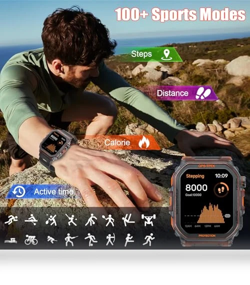 Military Smart Watch for Men — Smartwatches, SGJIK