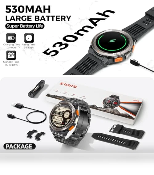 Military Smart Watch with Flashlight — Smartwatches, EIGIIS