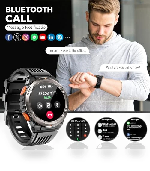 Military Smart Watch with Flashlight — Smartwatches, EIGIIS