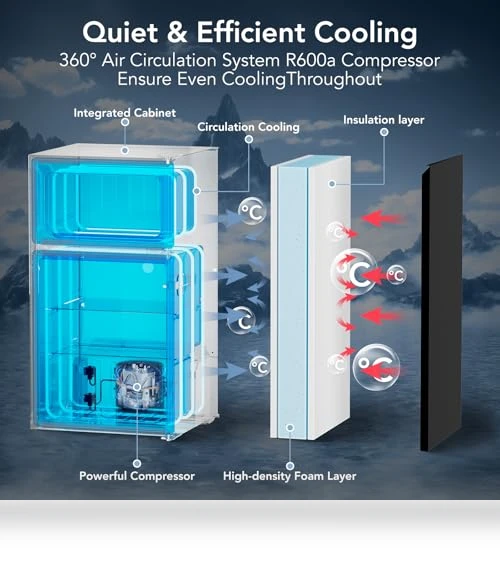 Mini Fridge with Freezer — Mini Fridges